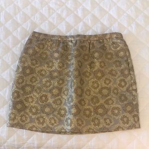 J. Crew gold skirt